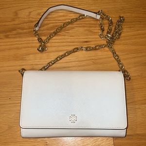 White Tory Burch crossbody bag